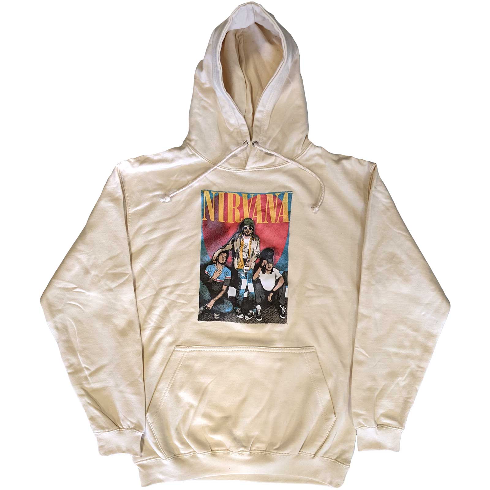Image of Nirvana Unisex Hoodie - Trapper Hat Mono Logo Rock Off